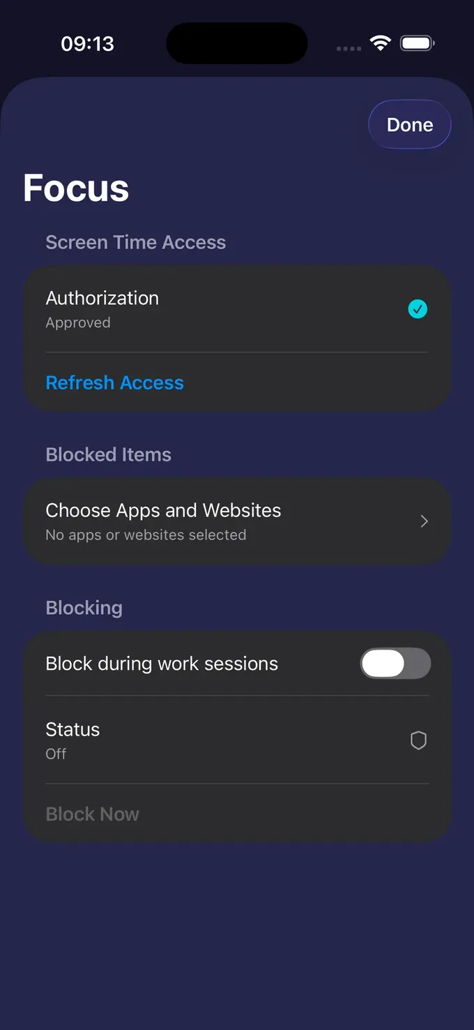 App blocker for iPhone – Tasker